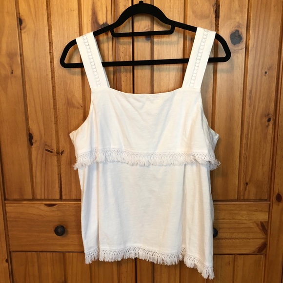 J. Crew Factory Tops - J. Crew Factory Fringe Tank